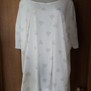 Diamond print Irma/tunic